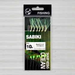 Самодур XH Fishing Sabiki-02, 6 гачків № 10